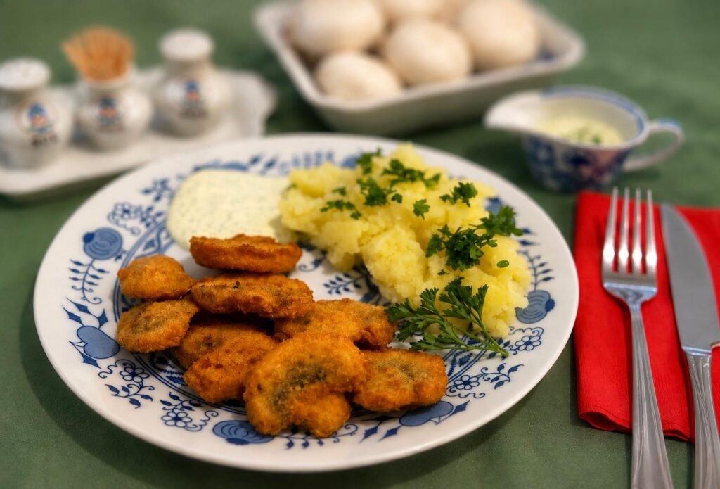 Breaded Fried Mushrooms – Smažené žampióny